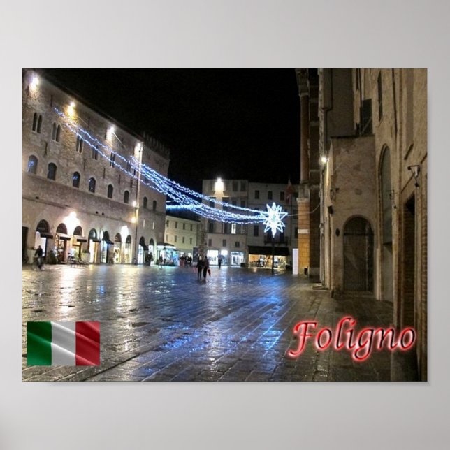 Italy - Umbria - Foligno - Republic square - Poster (Front)