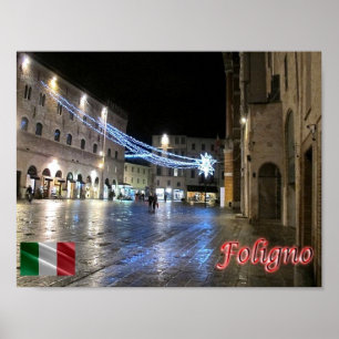 Italy - Umbria - Photo - Republic Square Poster