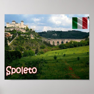 Italy - Umbria - Spoleto - Poster