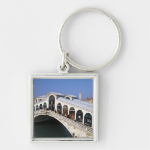 Italy, Veneto, Venice, Rialto Bridge crossing Keychain