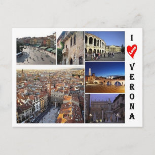 Italy - Veneto - Verona - I Love - Postcard