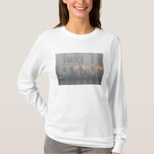 Italy, Venice. A row of gondolas seen through T-Shirt