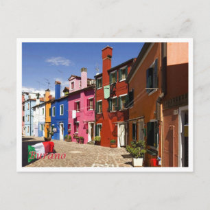 Italy - Venice - Burano - Postcard
