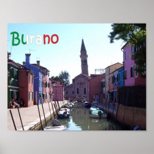 Italy - Venice - Burano - Poster