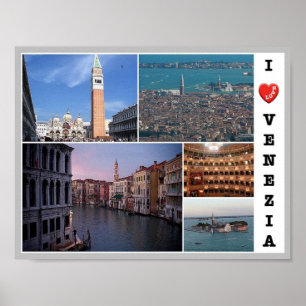 Italy - Venice - I Love - Poster