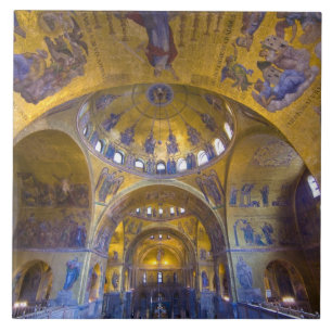 Italy, Venice. Interior of St. Marks Cathedral. Tile