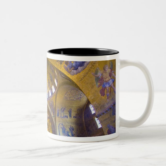Italy, Venice. Interior of St. Marks Cathedral. Two-Tone Coffee Mug (Right)