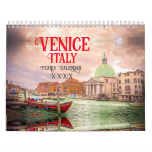 Italy Venice Landscapes, Cityscapes Europe Calendar