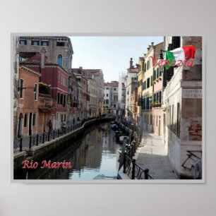 Italy - Venice - Rio Marin - Poster