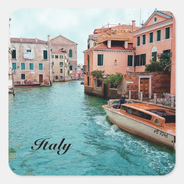 Italy Venice   Square Sticker (Front)