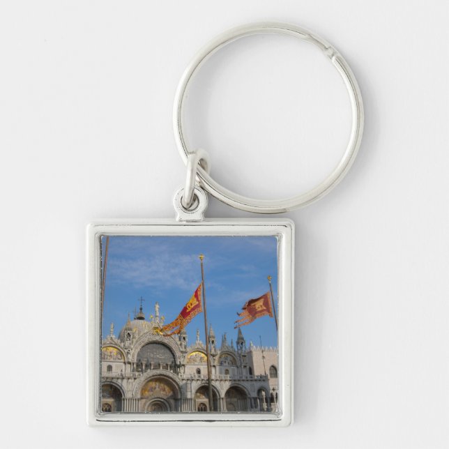 Italy, Venice, St. Mark's Basilica in St. Mark's Keychain (Front)