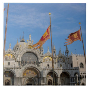 Italy, Venice, St. Mark's Basilica in St. Mark's Tile