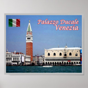 Italy - Venice - St. Mark's Square - Ducal Palace Poster