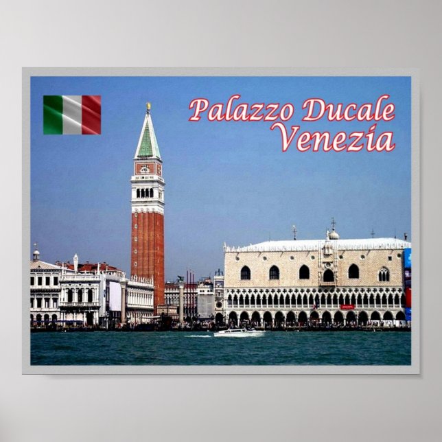 Italy - Venice - St. Mark's Square - Ducal Palace Poster (Front)
