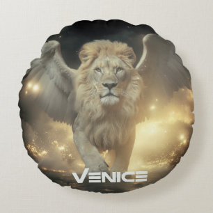 ITALY - VENICE - WINGED LION ROUND PILLOW