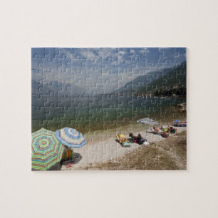 Italy, Verona Province, Brenzone. Lake Garda Jigsaw Puzzle