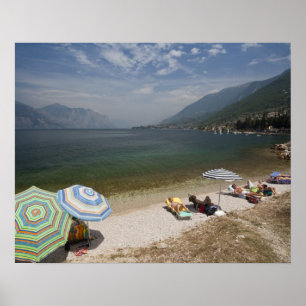 Italy, Verona Province, Brenzone. Lake Garda Poster