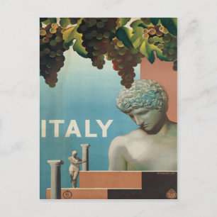 Italy Vintage Italian Travel Poster Postcard