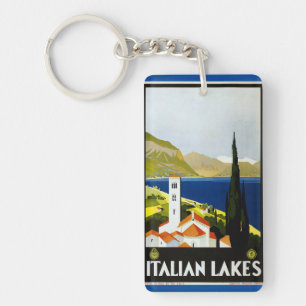 Italy vintage souvenirs keychain