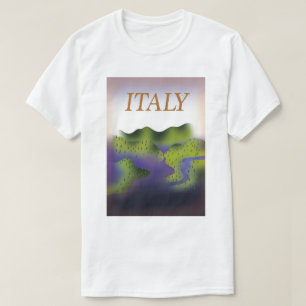 Italy Vintage style landscape travel poster. T-Shirt