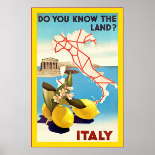 Italy ~ Vintage Travel Poster