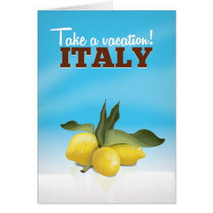 Italy vintage travel poster