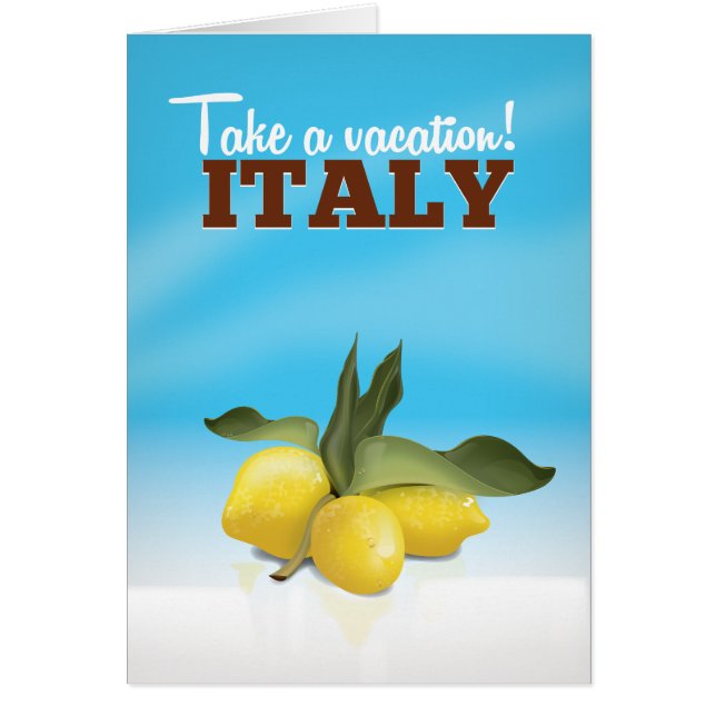Italy vintage travel poster (Front)