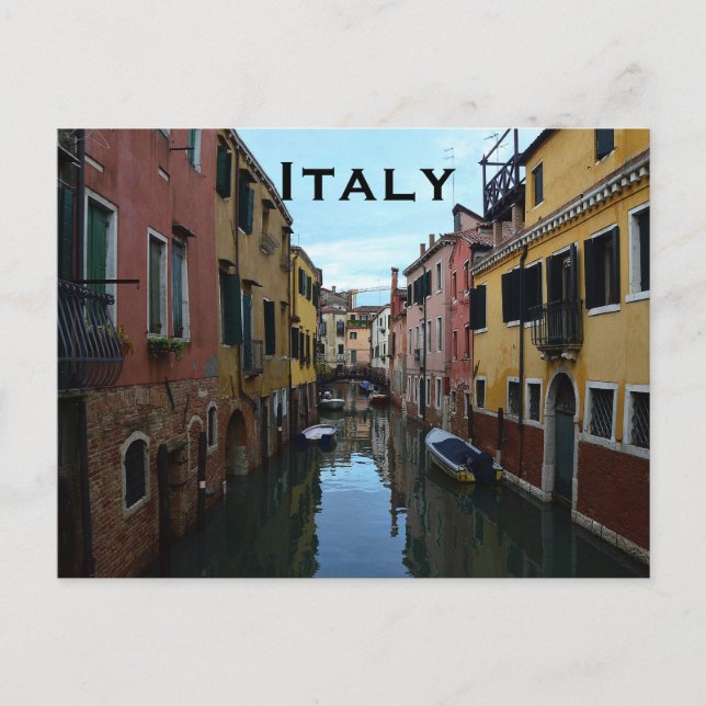 Italy Vintage Travel Tourism Add Postcard (Front)