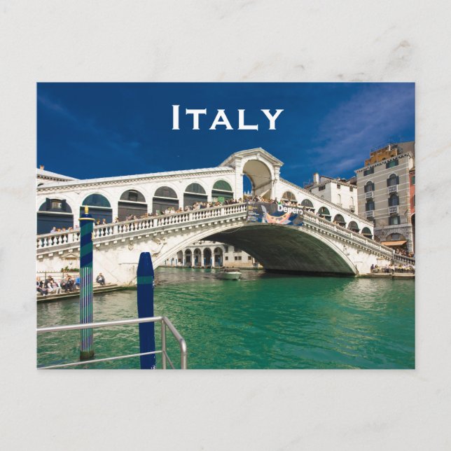 Italy Vintage Travel Tourism Add Postcard (Front)