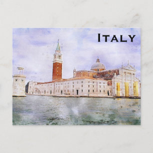 Italy Vintage Travel Tourism Add Postcard