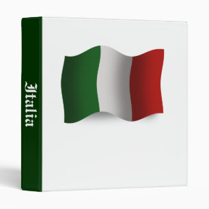 Italy Waving Flag Binder