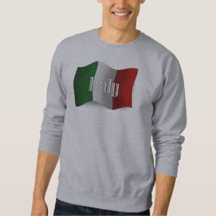 Italy Waving Flag Sweatshirt