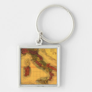 ItalyPanoramic MapItaly Keychain