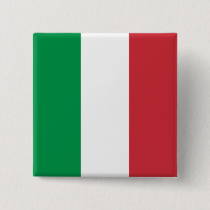 Italy's Flag 2 Inch Square Button