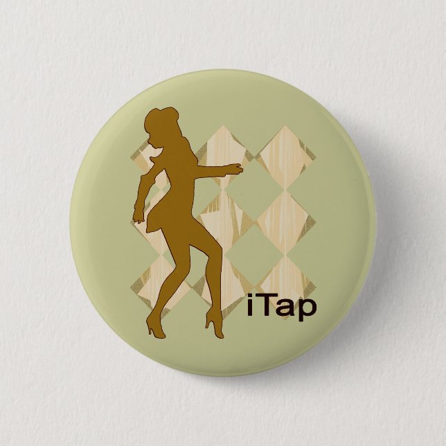 iTap Gal | iPod Graphics for Tap 2 Inch Round Button (Front)