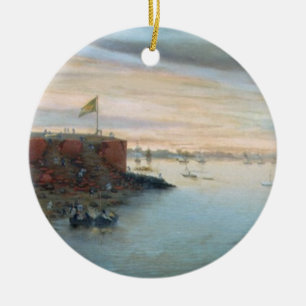 Itapiru, Paraguay, 1866 (oil on canvas) Ceramic Ornament