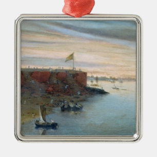 Itapiru, Paraguay, 1866 (oil on canvas) Metal Ornament