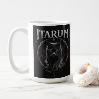 Itarum Cat Gothic Black Cat Dark Fantasy Art Coffee Mug