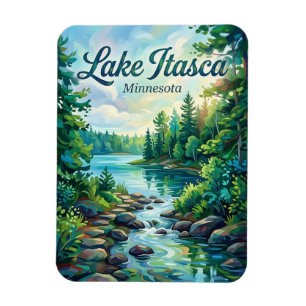 Itasca State Park Minnesota Magnet
