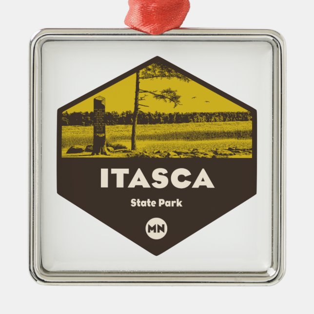 Itasca State Park Minnesota Metal Ornament (Front)