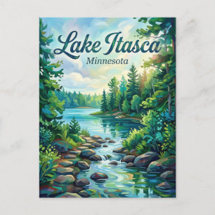 Itasca State Park Minnesota Postcard