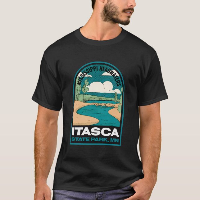 Itasca State Park Minnesota Vintage T-Shirt (Front)