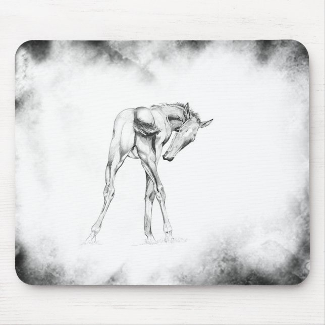 Itch with Misty Border Mouse Pad (Front)