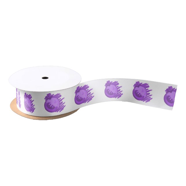 ITD Blurberries and Cream Satin Ribbon (Spool)