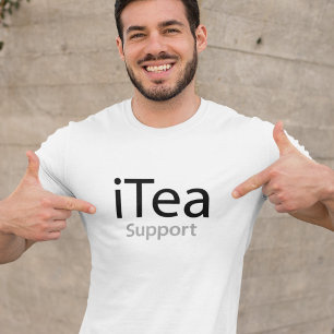 iTea support - A dad pun for tea drinkers - funny T-Shirt