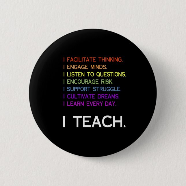 iTeach 2 Inch Round Button (Front)