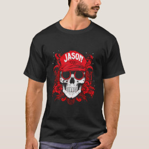 Items Personalized Skull With Jason Name T-Shirt