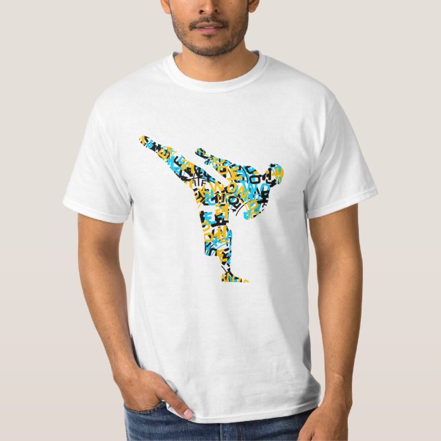 ITF Logo Colours Kicking T-Shirt (Front)