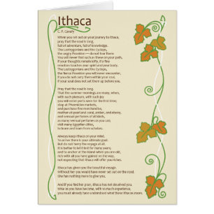 Ithaca Card - Blank inside