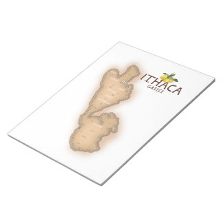 ithaca greece map notepad